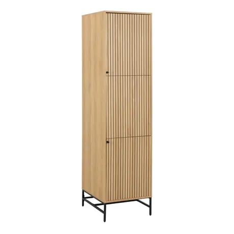 Buy Sleek 2-Door Albany Wardrobe in Oak Finish from Furnituretta