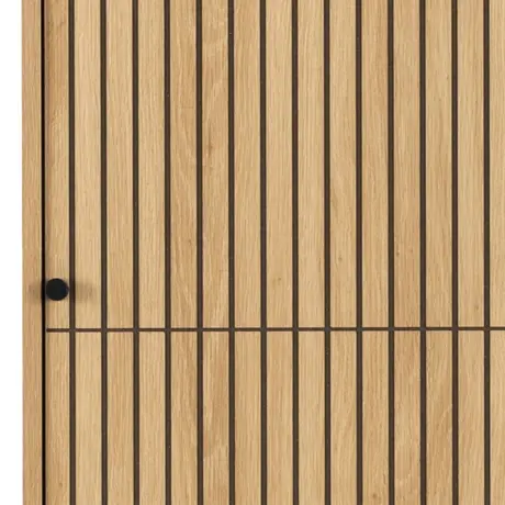 Buy Sleek 2-Door Albany Wardrobe in Oak Finish, 6 from Furnituretta