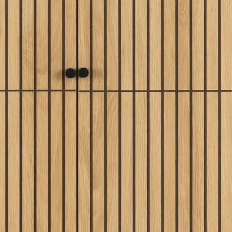 Buy Effortless Elegance: Albany 4-Door Wardrobe in Black & Oak, 10 from Furnituretta