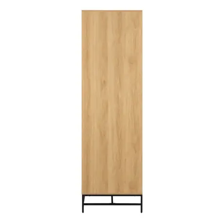 Buy Effortless Elegance: Albany 4-Door Wardrobe in Black & Oak, 5 from Furnituretta