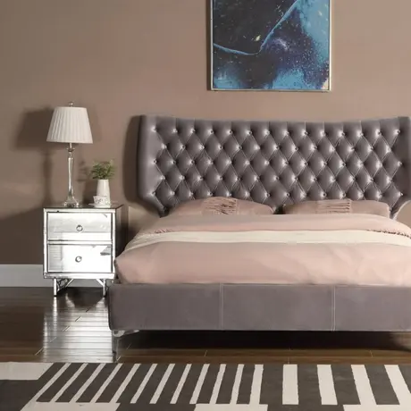 Buy Ashbourne Bedside Mirrored 2 Drawer, 2 from Furnituretta