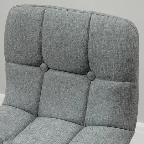 Buy Homcom Bar stool Set of 2 Armless Button-Tufted Counter Height Bar Chairs, 8 from Furnituretta