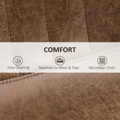 Buy Homcom Adjustable Bar Stools Set of 2 Counter Height Barstools Brown, 5 from Furnituretta