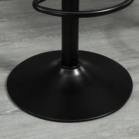 Buy Homcom Bar Stool Set of 2 Microfiber Cloth Adjustable Height Armless, Grey, 8 from Furnituretta