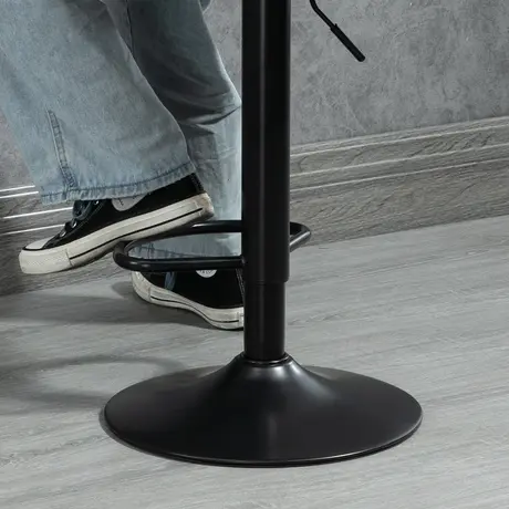 Buy Homcom Adjustable Bar Stools Set of 2 Counter Height Barstools Brown, 9 from Furnituretta