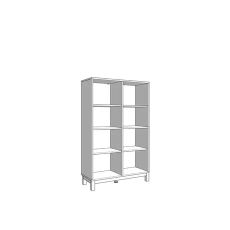 Buy Elegant Panelled Showcase Cabinet in Cashmere Taupe, 6 from Furnituretta