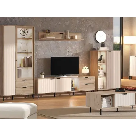 Buy Esher Grey Oak Effect Sideboard: Stylish Storage Solution, 4 from Furnituretta