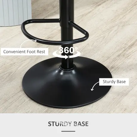 Buy Homcom Barstools Set of 2 Adjustable Swivel Height Gas Lift, 6 from Furnituretta