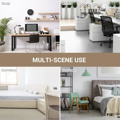 Buy Homcom Computer Desk PC Writing Table Home Office Workstation, 6 from Furnituretta