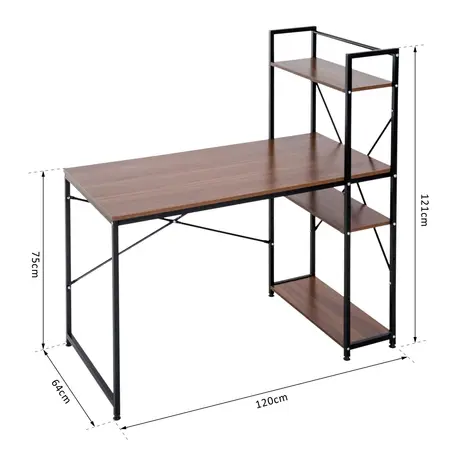 Buy Homcom Computer Desk PC Table Study Workstation Home Office, 3 from Furnituretta
