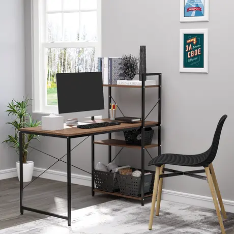 Buy Homcom Computer Desk PC Table Study Workstation Home Office, 2 from Furnituretta