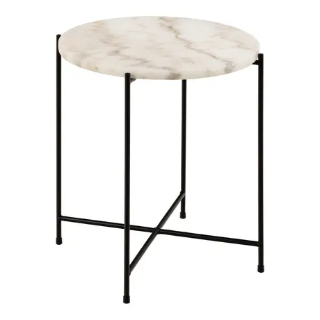 Buy Upgrade Your Space: Avila White Marble Side Table from Furnituretta