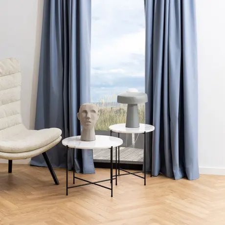 Buy Upgrade Your Space: Avila White Marble Side Table, 3 from Furnituretta