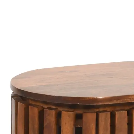 Buy Enhance Your Bedroom Decor with a Slatted Mango Wood Table, 5 from Furnituretta