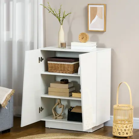 Buy Homcom Freestanding Storage Cabinet for Bedroom, Wooden Sideboard, 7 from Furnituretta
