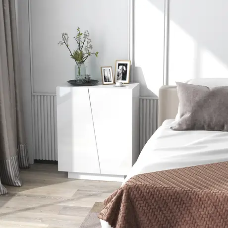 Buy Homcom Freestanding Storage Cabinet for Bedroom, Wooden Sideboard, 2 from Furnituretta