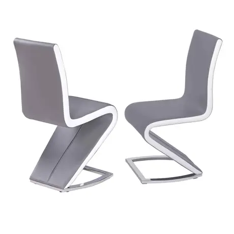 Buy Aldridge Dining Chairs: Modern & Comfortable Design, Colour: Grey, 4 from Furnituretta