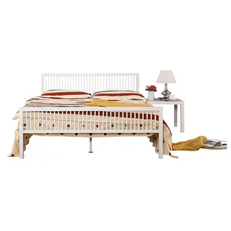 Buy Karachi Double Bed White, Colour: White, Size: Double, 3 from Furnituretta