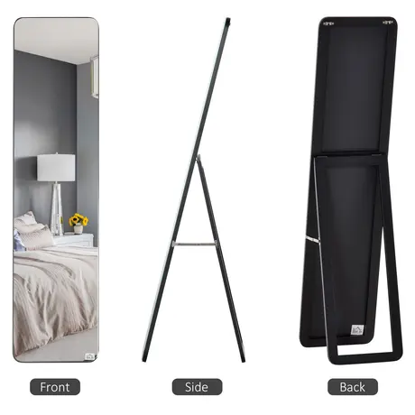 Buy Homcom Full Length Mirror, Free Standing or Wall Hanging, 5 from Furnituretta
