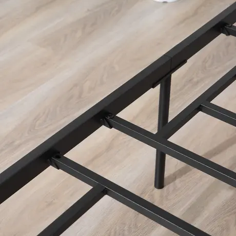 Buy Homcom King Size Metal Bed Frame, Solid Bedstead Base, 8 from Furnituretta