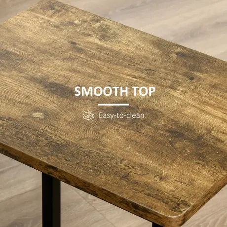 Buy Homcom Industrial Bar Stools, Set of 2 Kitchen Breakfast Chairs, 5 from Furnituretta