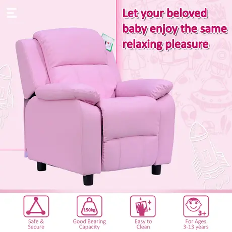 Buy Homcom Kids Children Recliner Lounger Armchair Games Chair, 4 from Furnituretta