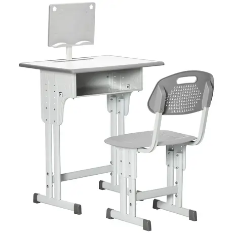 Buy Homcom Kids Desk and Chair Set, Height Adjustable Study Table from Furnituretta
