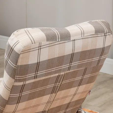 Buy Homcom Linen Swivel Recliner Chair with Footstool, 9 from Furnituretta