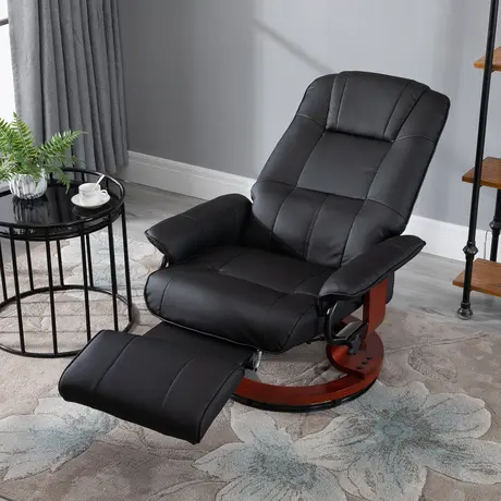 Buy Homcom Manual Recliner Chair Armchair Sofa with Faux Leather, 9 from Furnituretta