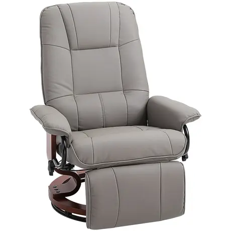 Buy Homcom Manual Recliner Chair Armchair Sofa with Faux Leather from Furnituretta
