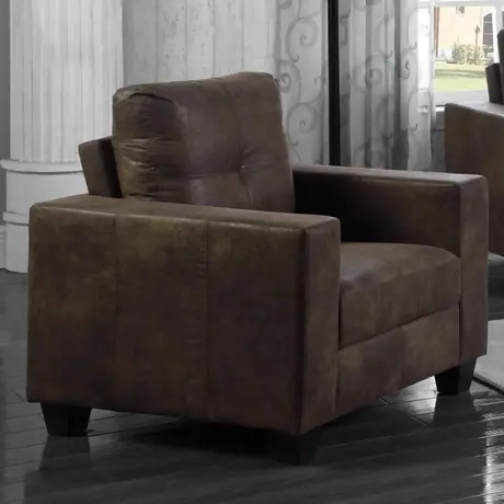 Buy Lena Antique Fabric 1 Seater Brown from Furnituretta