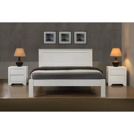 Buy Etna 4 Foot Bed: White Solid Wood, Size: 4 Foot, 3 from Furnituretta