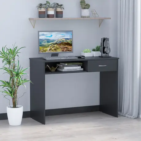 Buy Homcom Modern Computer Work Desk Table Study Shelf Drawer, 2 from Furnituretta