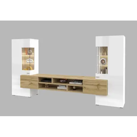 Buy Coby 10 Entertainment Unit White: Sleek & Functional, Colour: White, Item Width: 270, 4 from Furnituretta