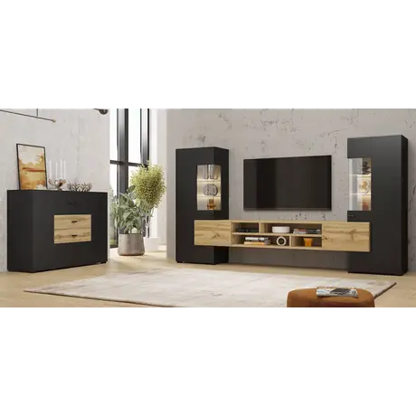 Buy Coby 10 Entertainment Unit Black: Sleek & Functional, Colour: Black, Item Width: 270, 7 from Furnituretta