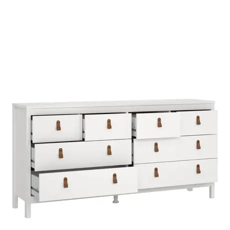 Buy Stylish Storage Solution: Barcelona Double Dresser in White, 6 from Furnituretta