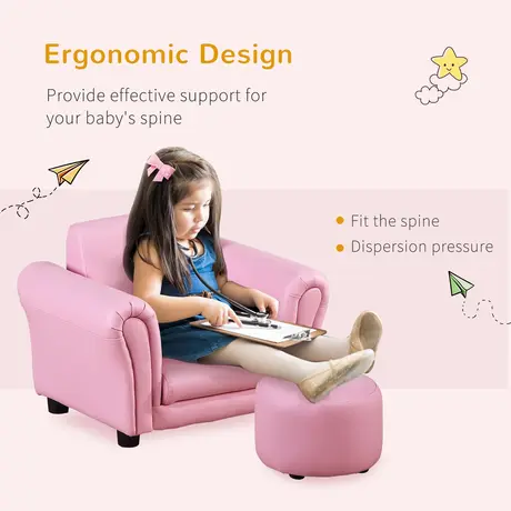Buy Homcom Toddler Chair Single Seater Kids Sofa Set Children Couch, 4 from Furnituretta