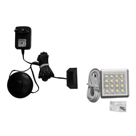 Buy Contemporary TV Stand with LED Lighting - Wensley 2-Door Unit, 8 from Furnituretta