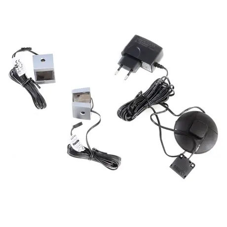 Buy Wensley Display Cabinet – Light Grey & Oak with LED Lighting, 8 from Furnituretta