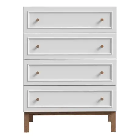 Buy Wensley 4-Drawer Chest in Light Grey and Oak - Stylish Storage Solution, 2 from Furnituretta