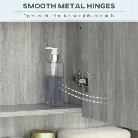 Buy kleankin Bathroom Mirror Cabinet, Wall Mounted Storage Cabinet, 6 from Furnituretta