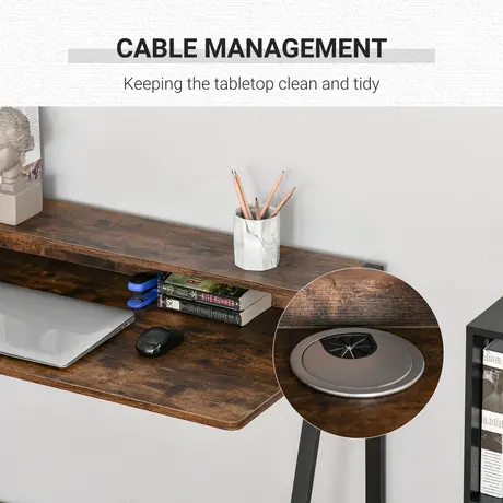 Buy Homcom Writing Desk Computer Table Home Office PC Laptop, 6 from Furnituretta