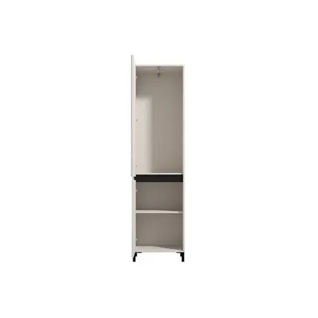 Buy Reigate Cashmere Taupe Hallway Wardrobe | Slim Narrow Storage, Colour: Taupe, 4 from Furnituretta