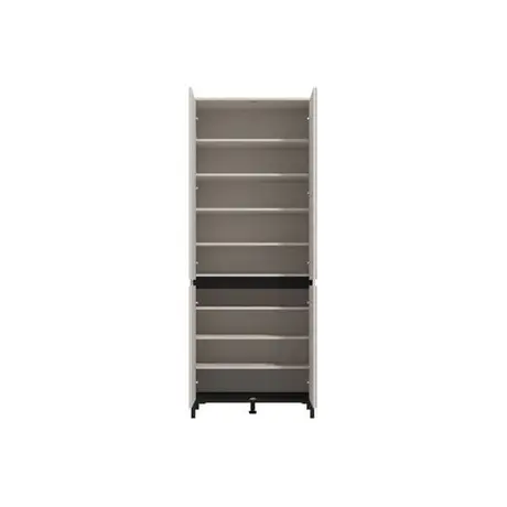 Buy Elegant Cashmere Taupe Shoe Cabinet – Tall & Functional Design, Colour: Taupe, 3 from Furnituretta