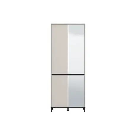 Buy Elegant Cashmere Taupe Shoe Cabinet – Tall & Functional Design, Colour: Taupe, 4 from Furnituretta