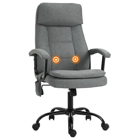 Buy Vinsetto 2-Point Massage Office Chair Linen-Look Ergonomic from Furnituretta