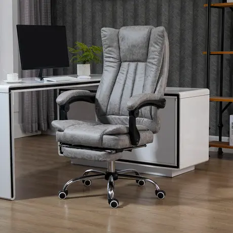 Buy Vinsetto Home Office Chair Microfibre Desk Chair, 2 from Furnituretta