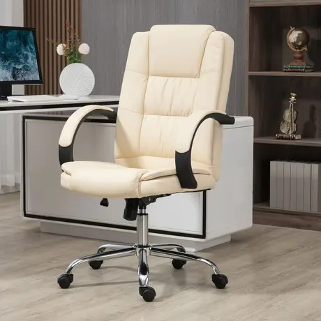 Buy Vinsetto High Back Swivel Chair, PU Leather Executive Office Chair, 2 from Furnituretta