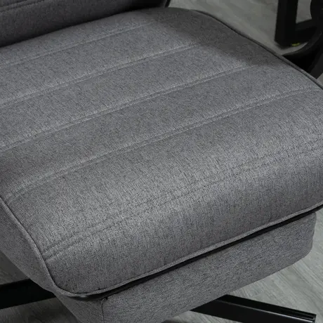 Buy Vinsetto High-Back Home Office Chair, Linen Swivel Reclining Chair, 8 from Furnituretta