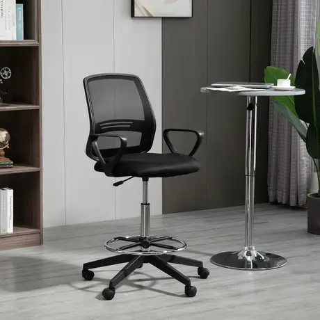 Buy Vinsetto Ergonomic Mesh Back Drafting Chair Tall Office Chair, 2 from Furnituretta